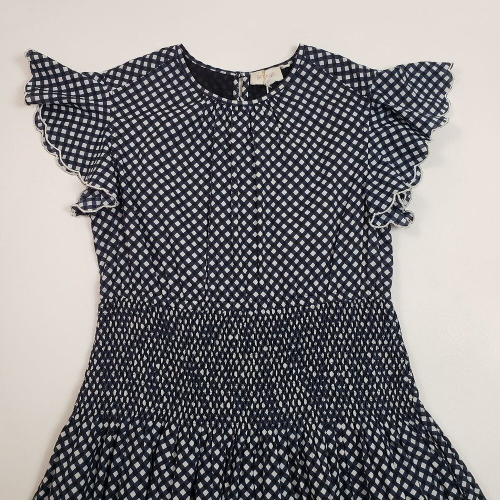 Banjanan Aurelia Victorian Gingham Maxi Dress Midnight Size M NWT - Picture 10 of 16